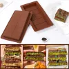 Cross-border silicone Dubai chocolate 8-compartment mold, food-grade silicone diy high-temperature resistant and easy-to-remove baking cake mold Specification image